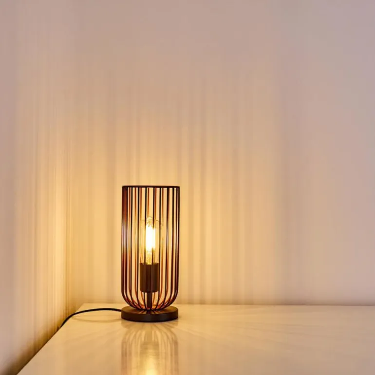 Lampe à poser Gresso Noir, 1 lumière