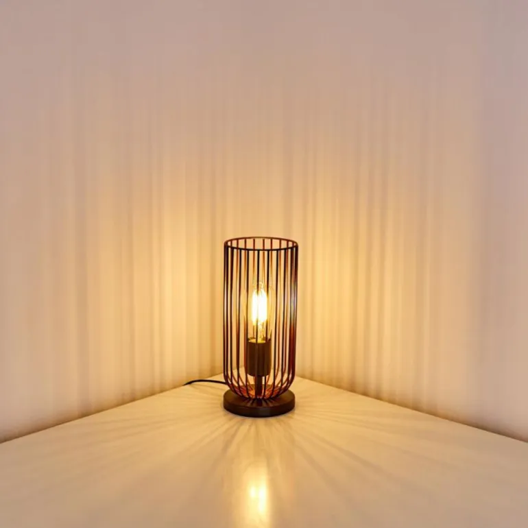 Lampe à poser Gresso Noir, 1 lumière