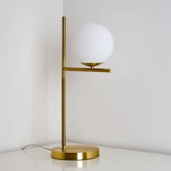 Lampe à poser Hogatza Laiton, 1 lumière