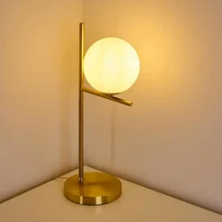 Lampe à poser Hogatza Laiton, 1 lumière