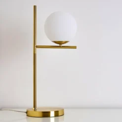 Lampe à poser Hogatza Laiton, 1 lumière