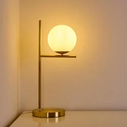 Lampe à poser Hogatza Laiton, 1 lumière