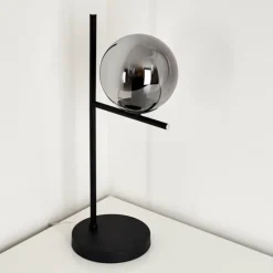 Lampe à poser Hogatza Noir, 1 lumière