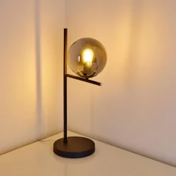 Lampe à poser Hogatza Noir, 1 lumière