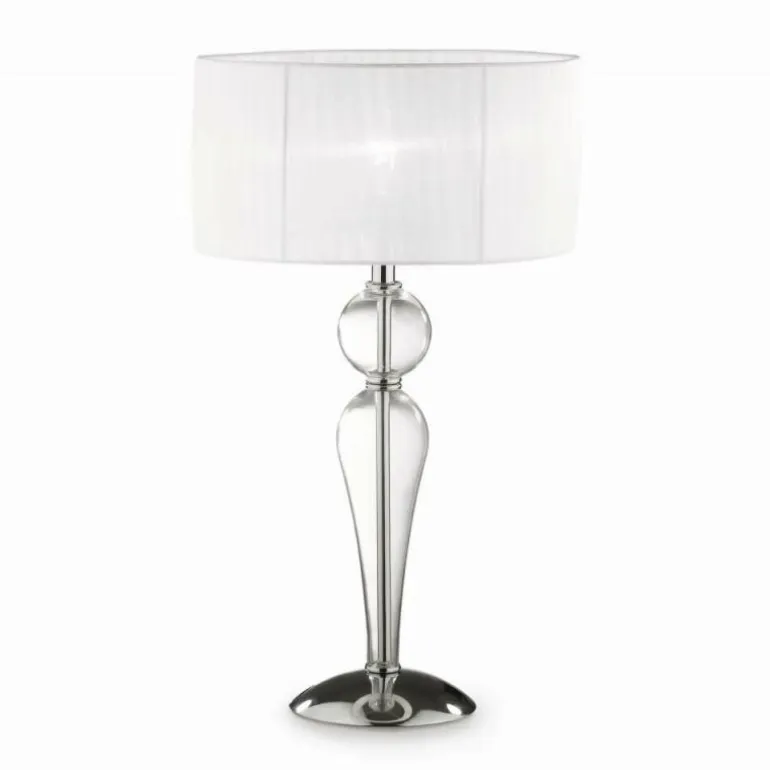 Lampe à poser Ideal Lux DUCHESSA Chrome, Transparent, 1 lumière