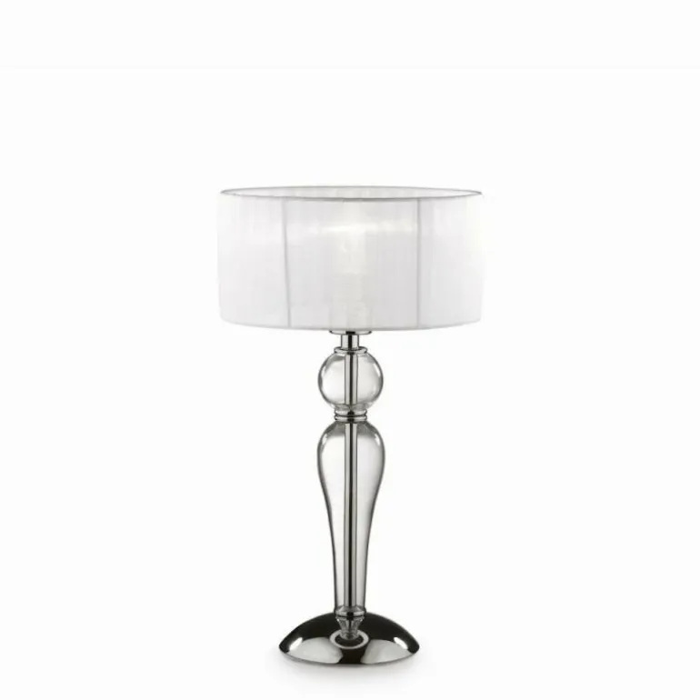 Lampe à poser Ideal Lux DUCHESSA Chrome, Transparent, 1 lumière