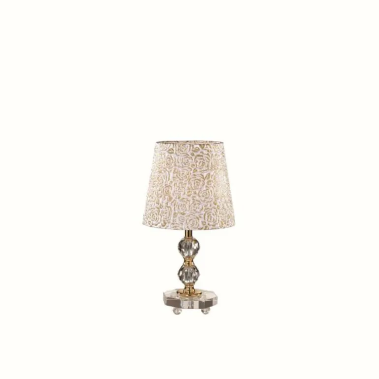 Lampe à poser Ideal Lux QUEEN Or, Transparent, 1 lumière