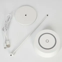 Lampe à poser Kouvi LED Blanc, 1 lumière