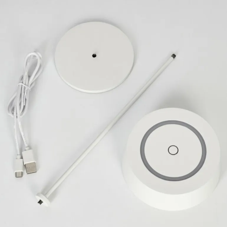 Lampe à poser Kouvi LED Blanc, 1 lumière
