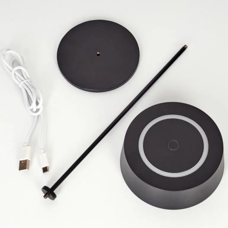 Lampe à poser Kouvi LED Noir, 1 lumière