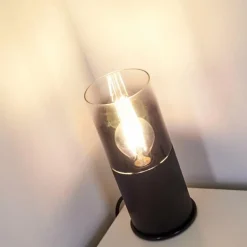 Lampe à poser Kuparuk Fumée, Noir, 1 lumière