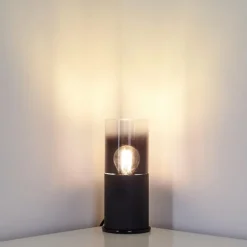 Lampe à poser Kuparuk Fumée, Noir, 1 lumière
