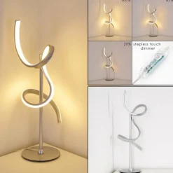 Lampe à poser Lavaca LED Argenté, 1 lumière