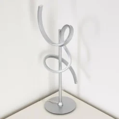 Lampe à poser Lavaca LED Argenté, 1 lumière