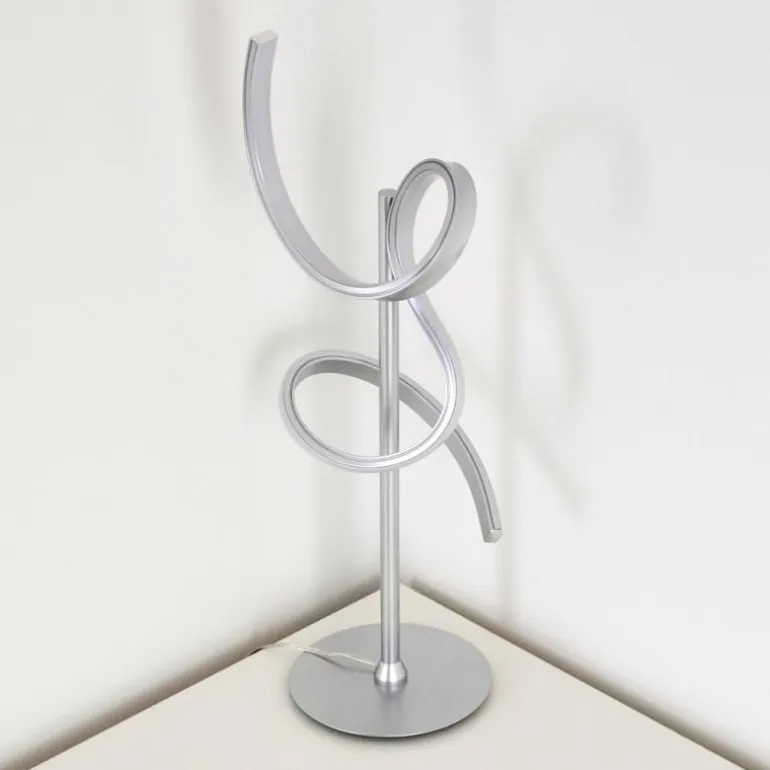Lampe à poser Lavaca LED Argenté, 1 lumière