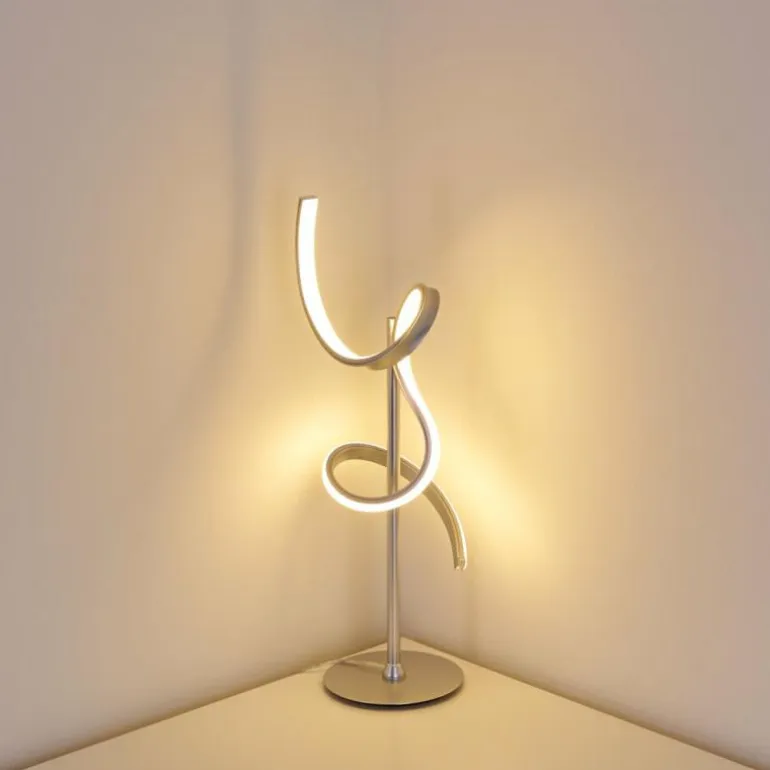 Lampe à poser Lavaca LED Argenté, 1 lumière