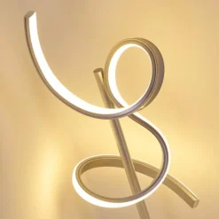 Lampe à poser Lavaca LED Argenté, 1 lumière