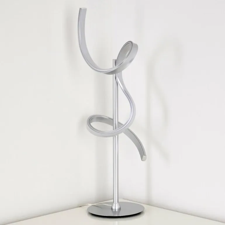 Lampe à poser Lavaca LED Argenté, 1 lumière