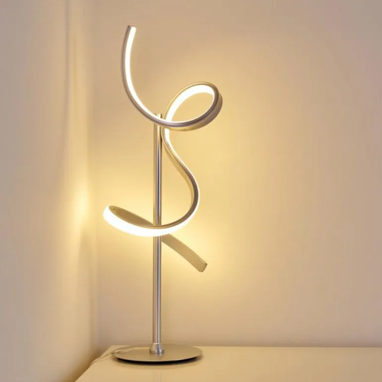 Lampe à poser Lavaca LED Argenté, 1 lumière