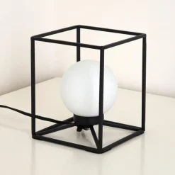 Lampe à poser Legano Noir, 1 lumière