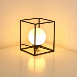 Lampe à poser Legano Noir, 1 lumière