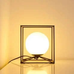 Lampe à poser Legano Noir, 1 lumière