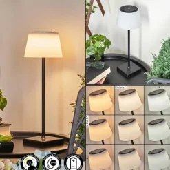 Lampe à poser Longchamps LED Noir, 1 lumière
