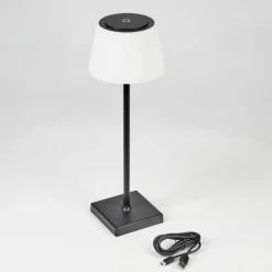 Lampe à poser Longchamps LED Noir, 1 lumière