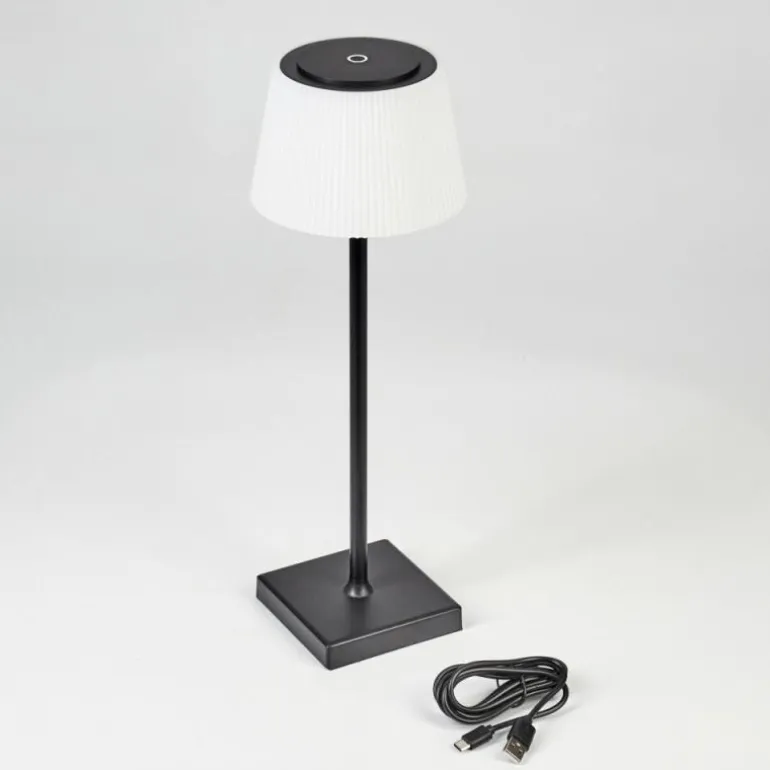 Lampe à poser Longchamps LED Noir, 1 lumière