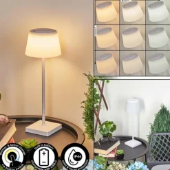 Lampe à poser Longchamps LED Blanc, 1 lumière