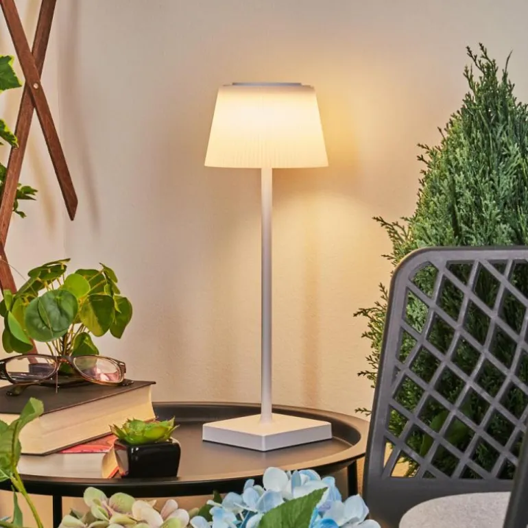 Lampe à poser Longchamps LED Blanc, 1 lumière