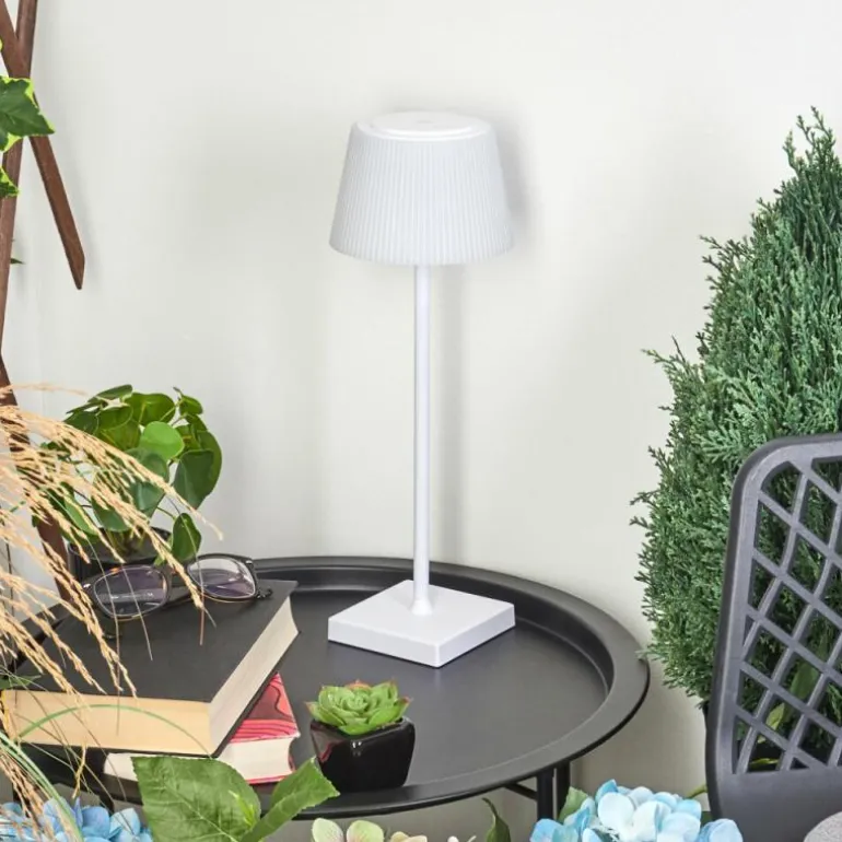 Lampe à poser Longchamps LED Blanc, 1 lumière