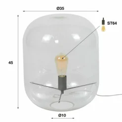 Lampe à poser Luttelgeest Transparent, 1 lumière