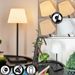 Lampe à poser Mayordomo LED Noir, 1 lumière