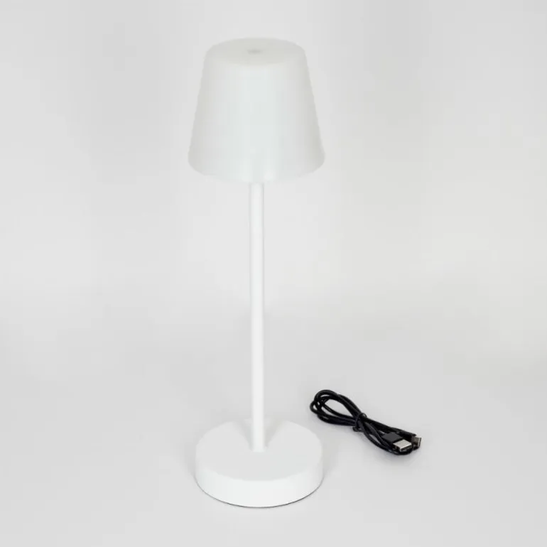 Lampe à poser Maza LED Blanc, 1 lumière