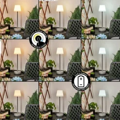 Lampe à poser Maza LED Gris, 1 lumière