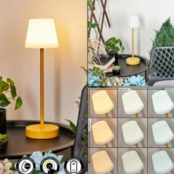 Lampe à poser Maza LED Jaune, 1 lumière