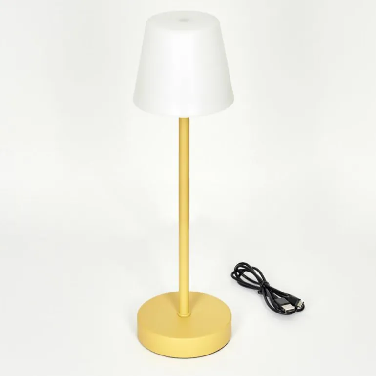Lampe à poser Maza LED Jaune, 1 lumière