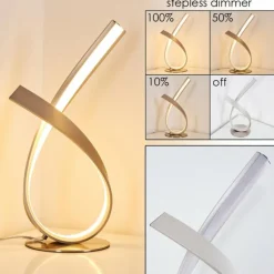 Lampe à poser Medle LED Nickel mat, 1 lumière