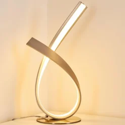 Lampe à poser Medle LED Nickel mat, 1 lumière