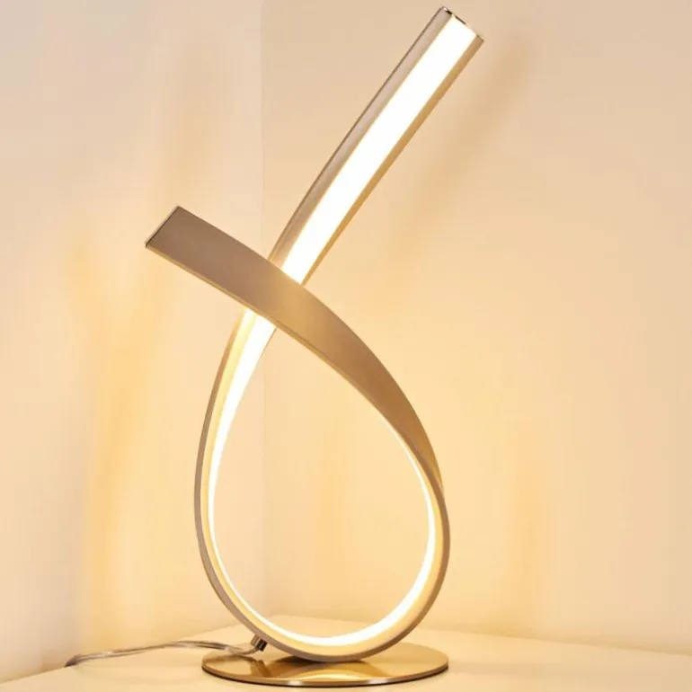 Lampe à poser Medle LED Nickel mat, 1 lumière