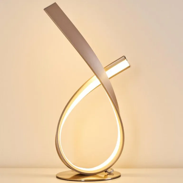 Lampe à poser Medle LED Nickel mat, 1 lumière
