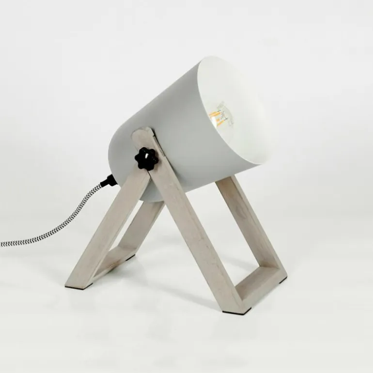 Lampe à poser Novilly Bois clair, 1 lumière