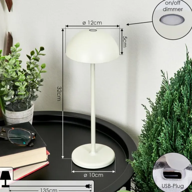 Lampe à poser Pelaro LED Blanc, 1 lumière