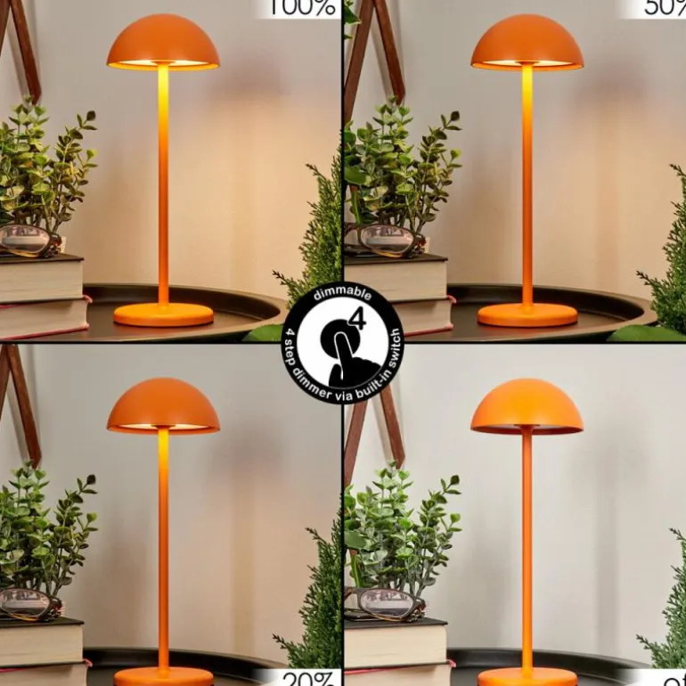 Lampe à poser Pelaro LED Orange, 1 lumière