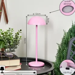 Lampe à poser Pelaro LED Rose, 1 lumière