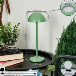 Lampe à poser Pelaro LED Vert, 1 lumière