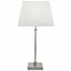 Lampe à poser Searchlight SIENA Nickel mat, Transparent, Blanc, 1 lumière