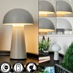 Lampe à poser Telve LED Gris, 1 lumière