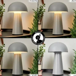 Lampe à poser Telve LED Gris, 1 lumière